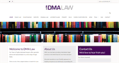Desktop Screenshot of dma-law.co.uk