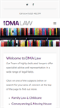 Mobile Screenshot of dma-law.co.uk