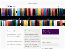Tablet Screenshot of dma-law.co.uk